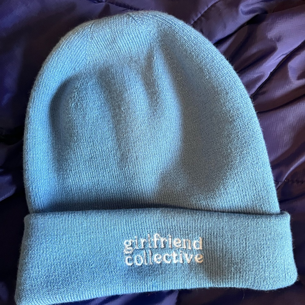 Girlfriend Collective Sky Blue Knit Hat